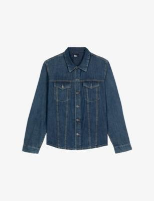 Collared Patch-Pocket Denim Shirt by THE KOOPLES Collared Patch-Pocket Denim Shirt by THE KOOPLES