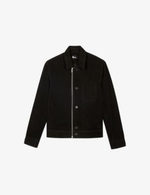 Collared Zip-Up Leather Jacket by THE KOOPLES