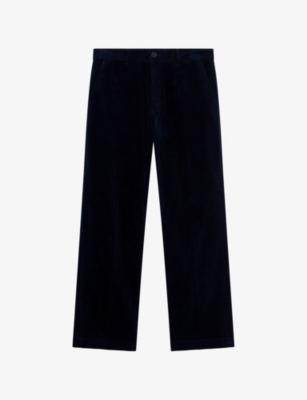 Corduroy-Textured Wide-Leg Stretch-Cotton Trousers by THE KOOPLES