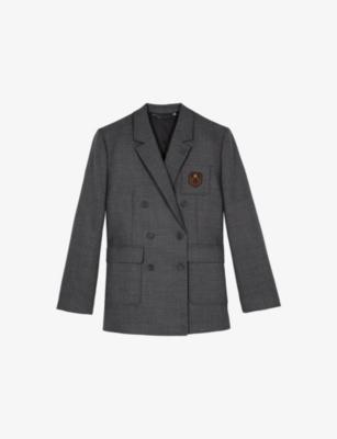 Crest Double-Breasted Wool Blazer by THE KOOPLES
