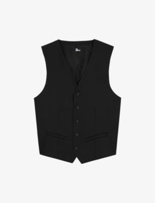 Darted-front slim-fit wool waistcoat by THE KOOPLES