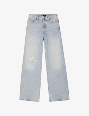Distressed Straight-Leg High-Rise Jeans by THE KOOPLES