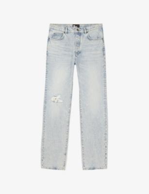 Distressed Straight-Leg Jeans by THE KOOPLES