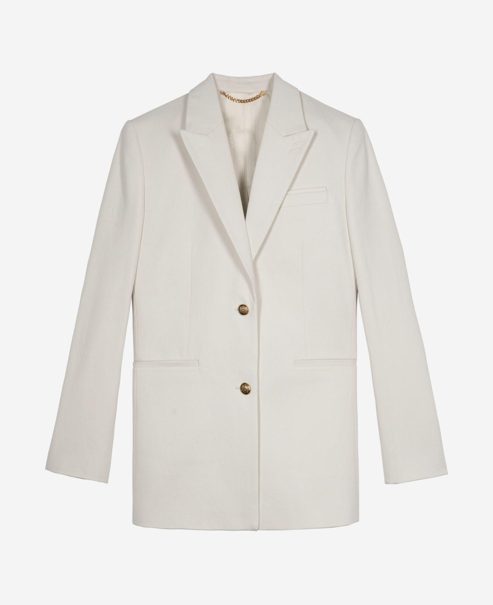Ecru cotton tailored jacket by THE KOOPLES