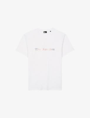 Faded Brand-Print Regular-Fit Cotton-Jersey T-Shirt by THE KOOPLES