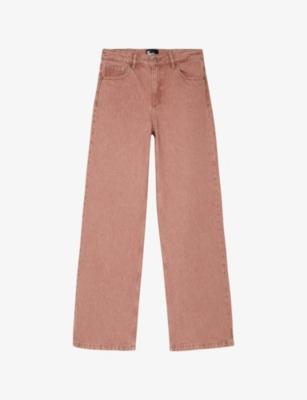 Faded-Wash Straight-Leg High-Rise Jeans by THE KOOPLES