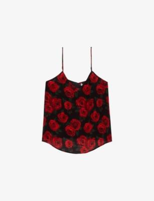 Floral-Print V-Neck Woven Blouse by THE KOOPLES