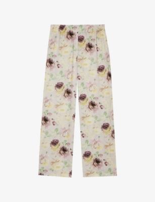 Floral-Print Wide-Leg Woven Trousers by THE KOOPLES