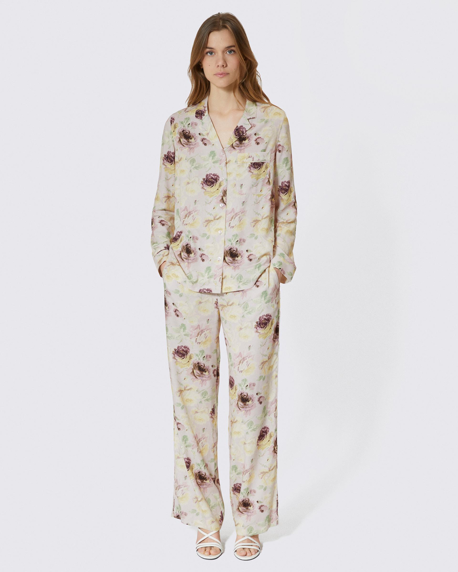Floral print straight-leg pants by THE KOOPLES