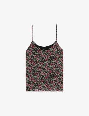 Floral-print woven vest top by THE KOOPLES