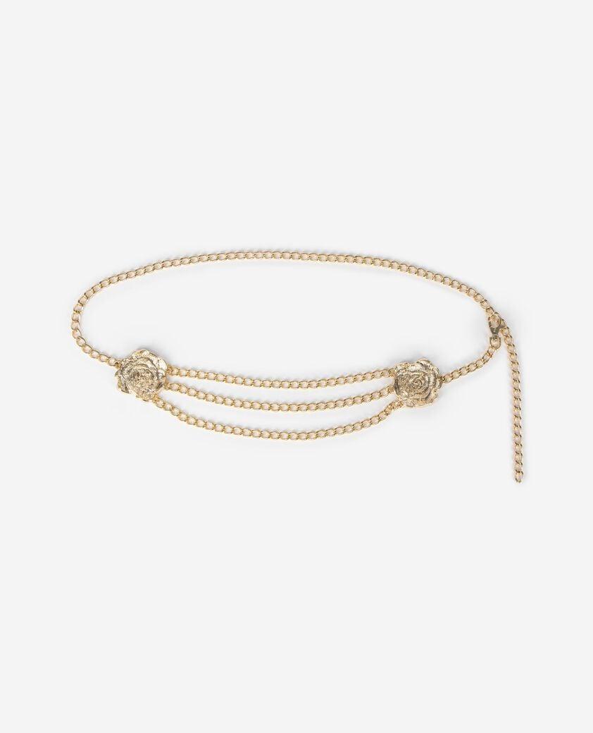Gold flower jewelry belt by THE KOOPLES