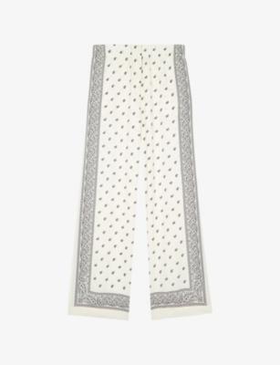 Graphic-Print Elasticated-Waist Woven Trousers by THE KOOPLES