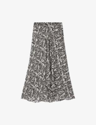 Graphic-Print High-Rise Woven Midi Dress by THE KOOPLES
