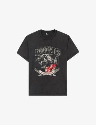 Graphic-Print Relaxed-Fit Cotton T-Shirt by THE KOOPLES