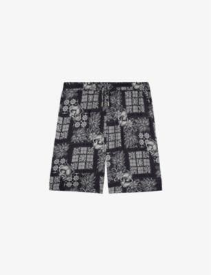 Graphic-print regular-fit woven swim shorts by THE KOOPLES