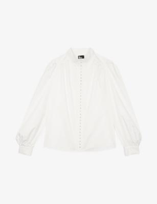 High-Neck Long-Sleeve Cotton Shirt by THE KOOPLES