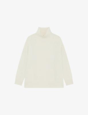 High-Neck Relaxed-Fit Cashmere-Blend Jumper by THE KOOPLES