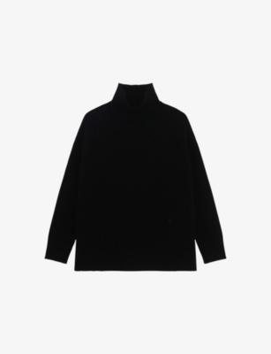 High-Neck Relaxed-Fit Cashmere-Blend Jumper by THE KOOPLES