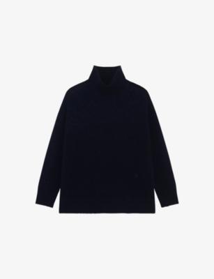 High-Neck Relaxed-Fit Cashmere-Blend Jumper by THE KOOPLES