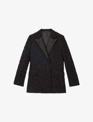 Lace Notched-Lapel Woven Blazer by THE KOOPLES