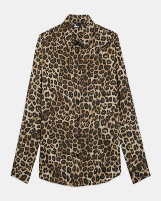 Leopard print silk shirt by THE KOOPLES