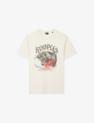 Logo-Print Short-Sleeve Cotton T-Shirt by THE KOOPLES