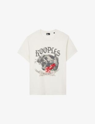 Logo-Print Short-Sleeve Cotton T-Shirt by THE KOOPLES