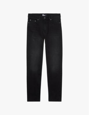 Logo-patch slim-leg mid-rise stretch-denim jeans by THE KOOPLES