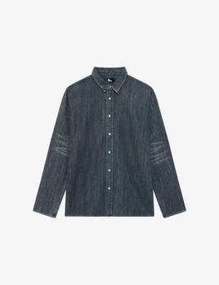 Long-Sleeved Washed Denim Shirt by THE KOOPLES