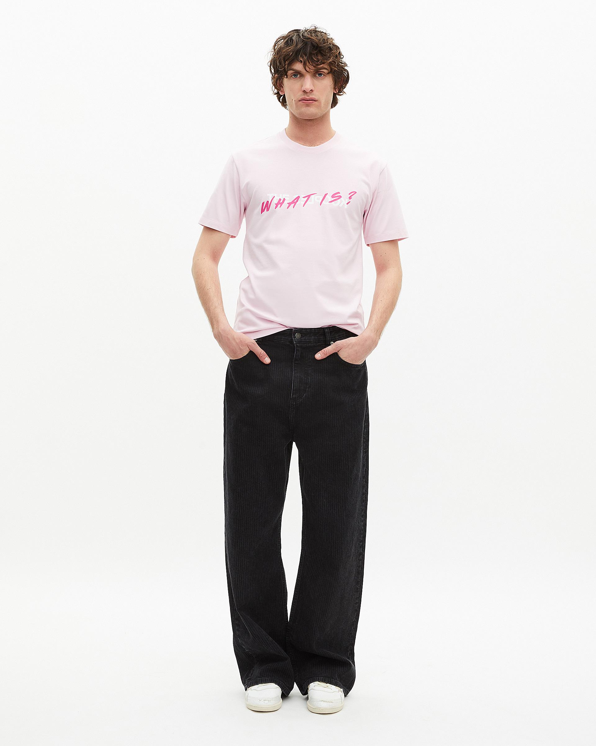 Men's pink what is t-shirt by THE KOOPLES
