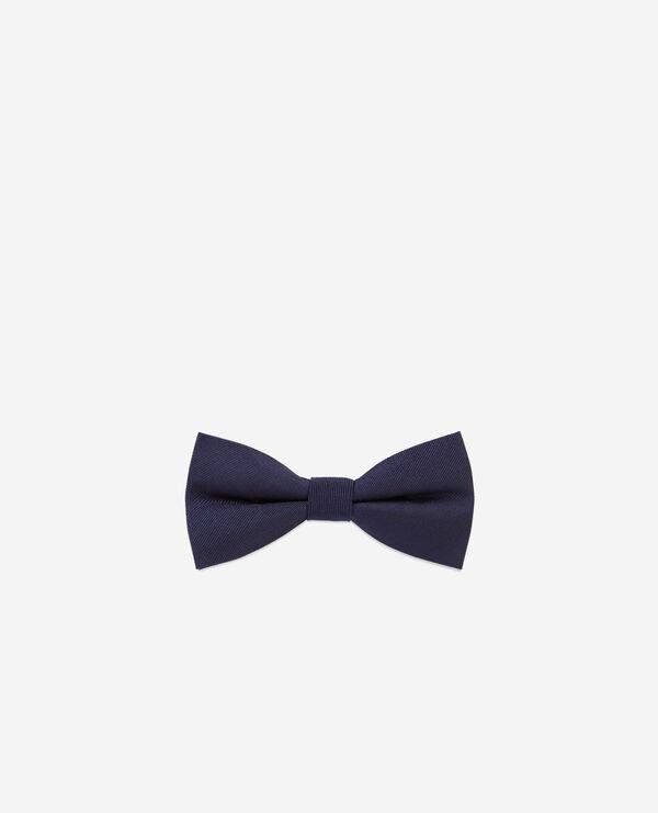 Navy blue silk bow tie by THE KOOPLES