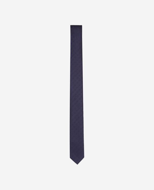 Navy blue silk tie by THE KOOPLES
