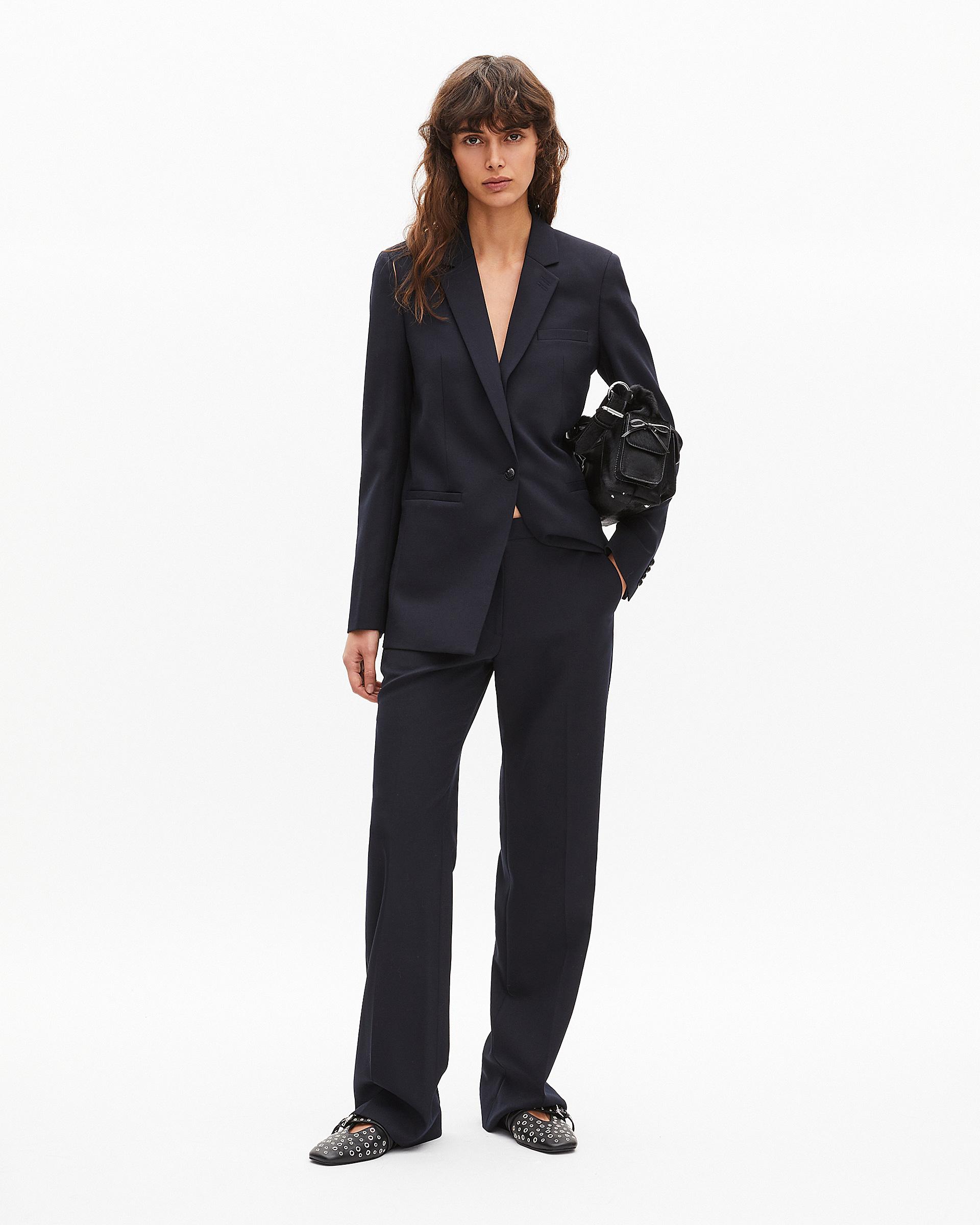 Navy wool blend suit jacket by THE KOOPLES