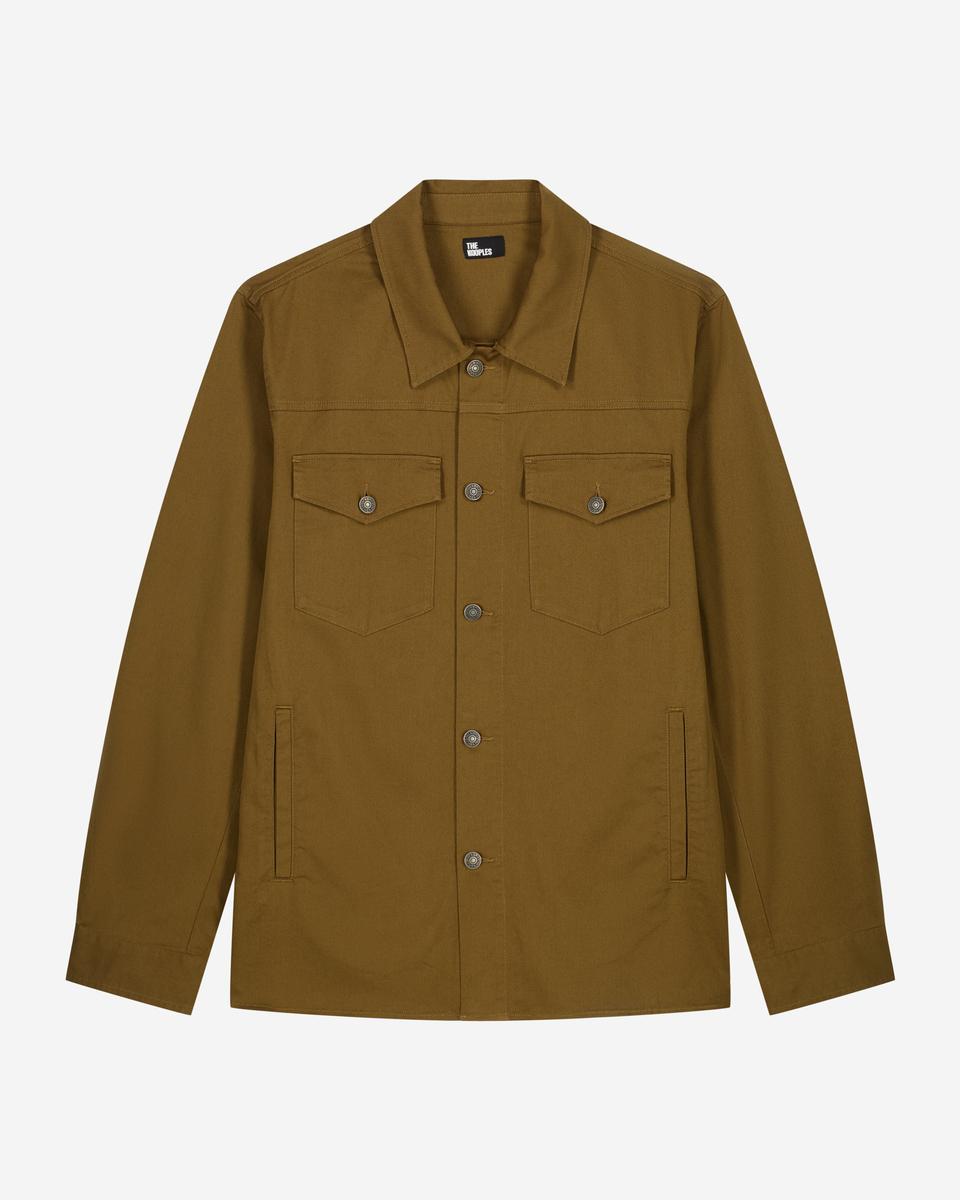 Overshirt with bronze patch pockets by THE KOOPLES Overshirt with bronze patch pockets by THE KOOPLES