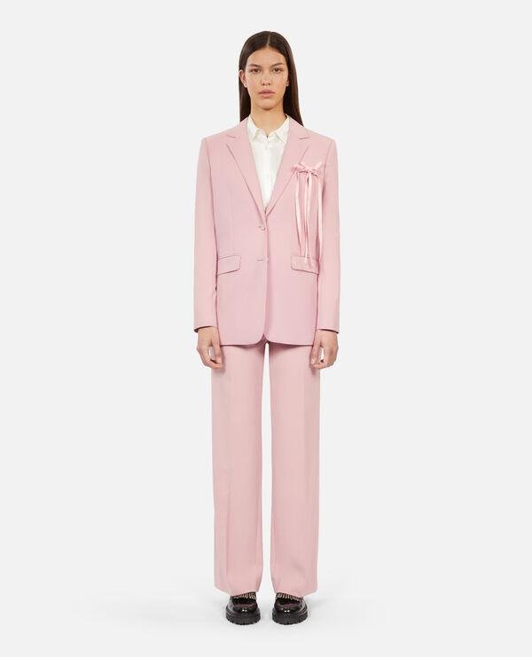 Pink wool-blend suit jacket by THE KOOPLES