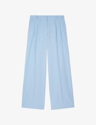 Pleated Wide-Leg Linen and Cotton-Blend Trousers by THE KOOPLES