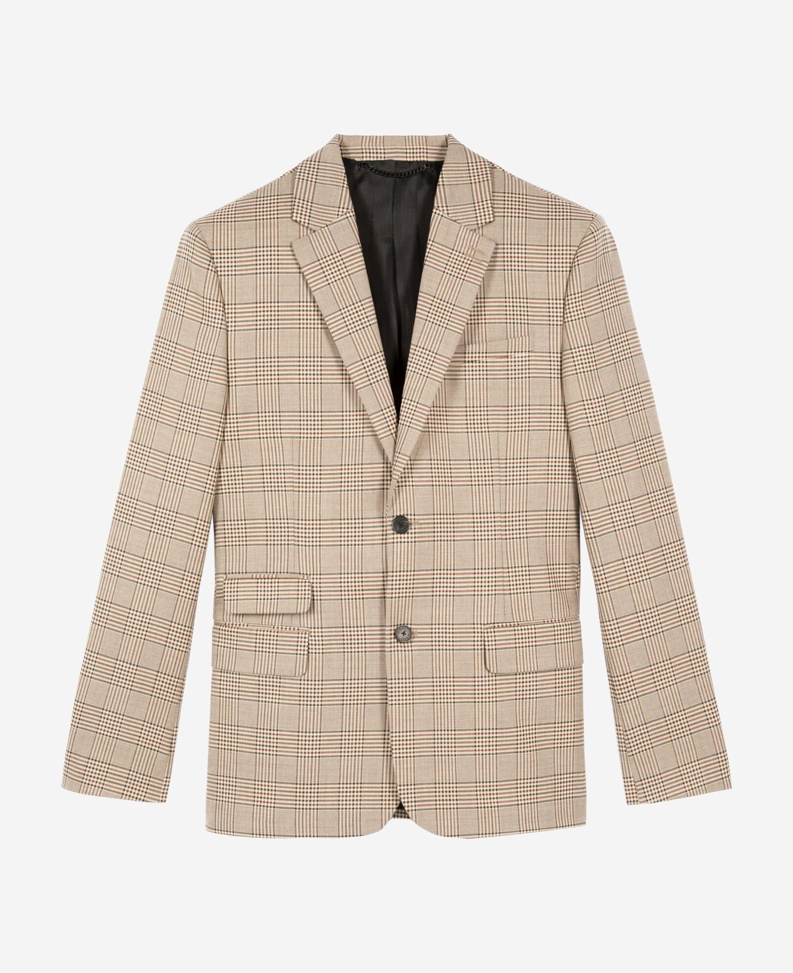 Prince of Wales beige suit jacket by THE KOOPLES