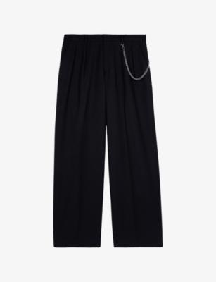 Regular-Fit Straight-Leg Wool-Blend Trousers by THE KOOPLES