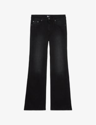 Regular-fit flared-leg high-rise stretch-denim jeans by THE KOOPLES