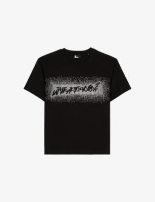 Rhinestone Graphic Cotton-Jersey T-Shirt by THE KOOPLES