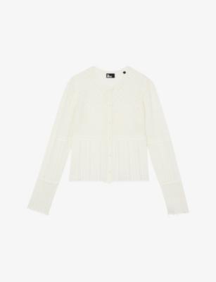 Round-Neck Openwork Knitted Cardigan by THE KOOPLES
