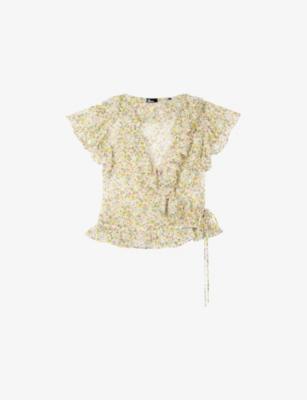 Ruffled Floral-Print Woven Top by THE KOOPLES
