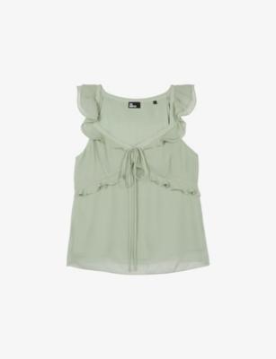 Ruffled Tie-Front Woven Top by THE KOOPLES