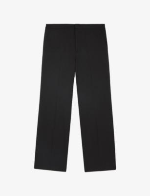 Semi-Elasticated Wide-Leg Stretch Wool-Blend Trousers by THE KOOPLES