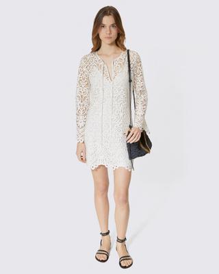 Short white lace dress by THE KOOPLES