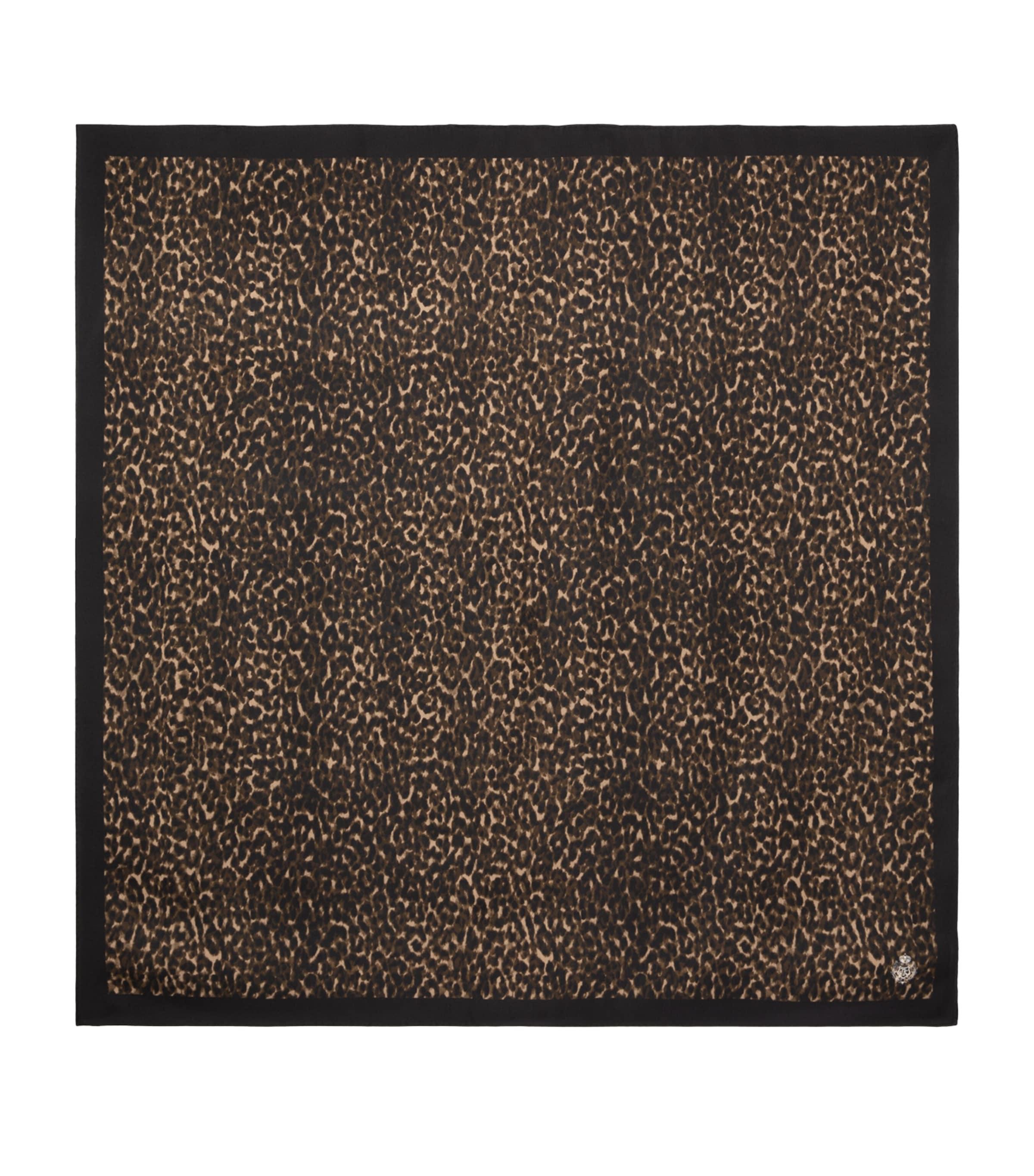 Silk Leopard Print Scarf by THE KOOPLES