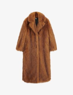 Single-Breasted Longline Faux-Fur Coat by THE KOOPLES