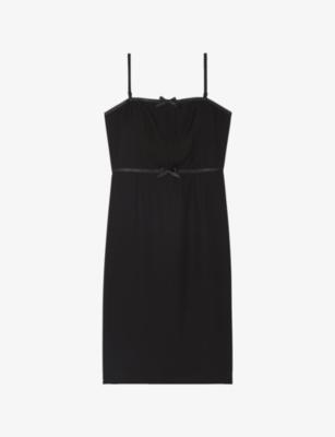 Sleeveless Bow-Embellished Woven Midi Dress by THE KOOPLES