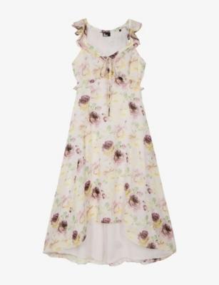 Sleeveless Floral-Print Woven Midi Dress by THE KOOPLES