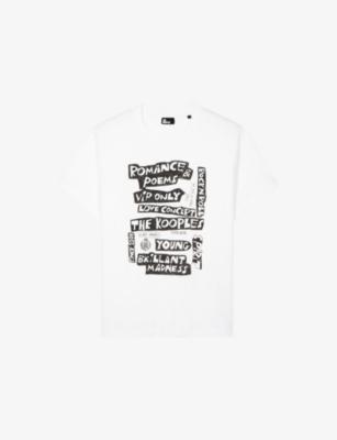 Sleeveless Graphic-Print Cotton T-Shirt by THE KOOPLES